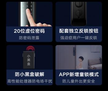 云米AI智能门锁eyeLink 2F Pro最多支持多少个用户/指纹/卡片/密码?